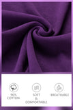 Purple Cotton Ribbed Tank Tops for Women Scoop Neck Slim Fit