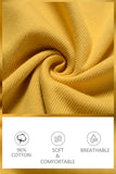 Yellow Cotton Ribbed Tank Tops for Women Slim Fit Scoop Neck